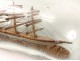 Maquette bateau bouteille 4 mâts diorama voilier ship Art Populaire XIXème