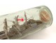 Model ship 3 masted bottle diorama tug art popular ship nineteenth