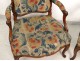 Paire fauteuils Louis XV noyer sculpté estampille Meunier armchairs XVIIIè