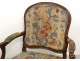 Paire fauteuils Louis XV noyer sculpté estampille Meunier armchairs XVIIIè