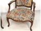 Paire fauteuils Louis XV noyer sculpté estampille Meunier armchairs XVIIIè