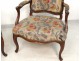 Paire fauteuils Louis XV noyer sculpté estampille Meunier armchairs XVIIIè