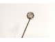 Stunning Tie pin white gold head eagle diamond twentieth century