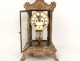 Pendule régulateur angelot flûte coquilles Ansonia clock New-York XIXème