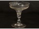 6 champagne glasses blown glass antique glass french nineteenth century