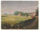 HST landscape painting countryside village Calvary edge Loire painting XIXth