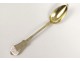 12 spoons coffee leaf tea clip silver silver vermeil Minerve NapIII 19è