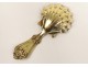 12 spoons coffee leaf tea clip silver silver vermeil Minerve NapIII 19è