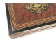 Coffret boîte à jeu marqueterie jetons bois rose laiton Napoléon III XIXème