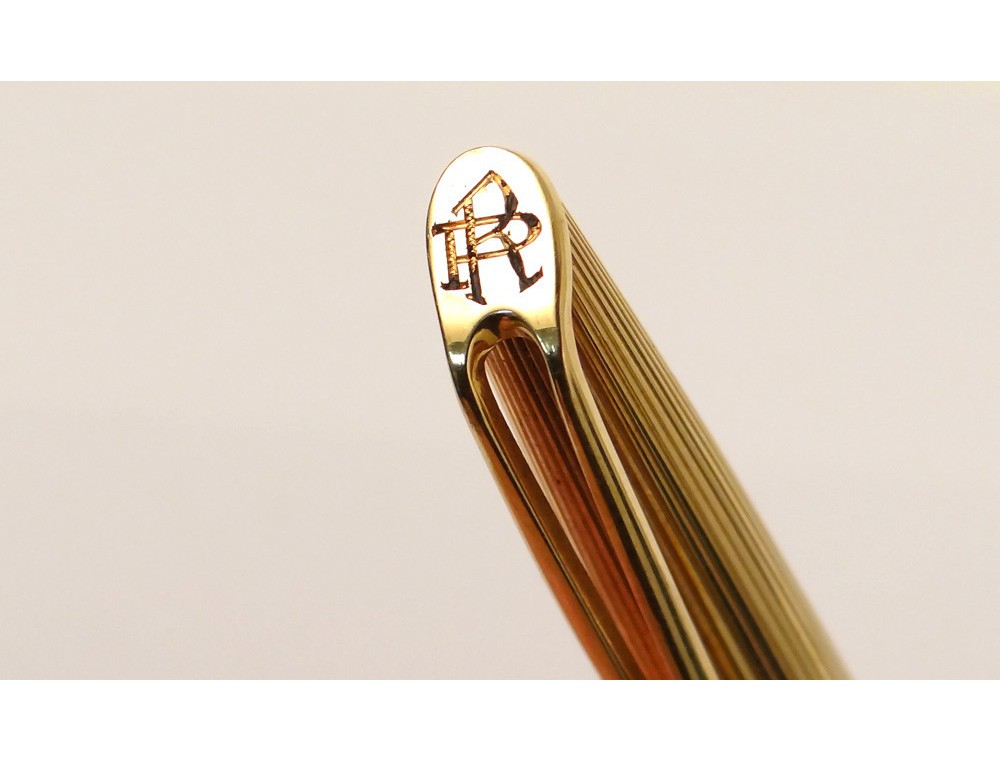Stylo Plume WATERMAN Vintage - Plume En Or Massif 18 Carats, Facettes, Doré