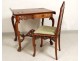 Chinese characters carved wooden office chair flowers nineteenth bird table