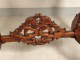 Chinese characters carved wooden office chair flowers nineteenth bird table