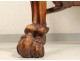 Chinese characters carved wooden office chair flowers nineteenth bird table