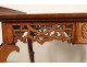 Chinese characters carved wooden office chair flowers nineteenth bird table
