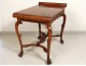 Chinese characters carved wooden office chair flowers nineteenth bird table