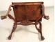 Chinese characters carved wooden office chair flowers nineteenth bird table