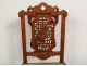 Chinese characters carved wooden office chair flowers nineteenth bird table