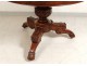Pedestal table tripod solid mahogany Cuba Blue Marble Restoration XIX