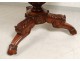 Pedestal table tripod solid mahogany Cuba Blue Marble Restoration XIX