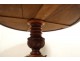 Pedestal table tripod solid mahogany Cuba Blue Marble Restoration XIX