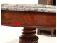 Pedestal table tripod solid mahogany Cuba Blue Marble Restoration XIX