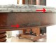 Pedestal table tripod solid mahogany Cuba Blue Marble Restoration XIX