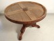 Pedestal table tripod solid mahogany Cuba Blue Marble Restoration XIX