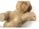 Beautiful golden polychrome wood statue sculpture angel cherub angel XVIII