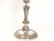 Pair of bronze candlesticks silver caryatids Boudet Paris Napoleon III nineteenth