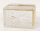 Coffret boîte cristal taillé pointes diamant bronze doré Napoléon III XIXè