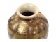 Paire vases porcelaine Satsuma Japon personnages dragons dorure XIXème siècle