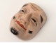 Masque de nô théâtre bois polychrome homme Gigaku O-beshimi Edo Japon XIXème