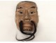 Noh theater mask of earth baked man demon Gigaku O-Edo Japan beshimi nineteenth