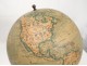 Large world map globe Barbot geographer editor Ikelmer Paris 19th