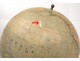 Large world map globe Barbot geographer editor Ikelmer Paris 19th