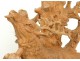 Sculpture terre cuite scène chasse cerf attaqué chiens terracotta XIXème