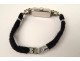 Montre bracelet platine petites roses diamants tête chiens watch XXè siècle