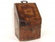 Box gold embossed leather letter to iron flowers foliage eighteenth century