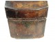 Box gold embossed leather letter to iron flowers foliage eighteenth century