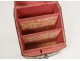 Box gold embossed leather letter to iron flowers foliage eighteenth century