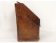 Box gold embossed leather letter to iron flowers foliage eighteenth century
