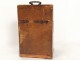 Box gold embossed leather letter to iron flowers foliage eighteenth century