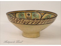 Mokhfia earthenware dish, Morocco, 19th