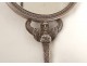 Miroir face à main argent massif sphinge Retour Egypte Ier Empire XIXème