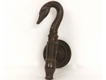 Robinet de fontaine bronze col de cygne antique french tap XIXème siècle