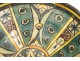 Mokhfia polychrome earthenware dish, Morocco, 19th