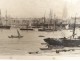Gravure vue Bordeaux Gironde port bateaux cathédrale Maxime Lalanne XIXème