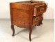 Provencal carved walnut dresser gilt bronze marble gray flowers XVIII