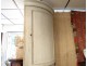 Rare pair corners painted wood paneling corner cupboard Executive nineteenth