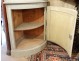 Rare pair corners painted wood paneling corner cupboard Executive nineteenth